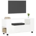 Miniatyrbild 4 av 11: TV-bänkar - Living TV-skåp vit högglans 102x34,5x43 cm konstruerat trä