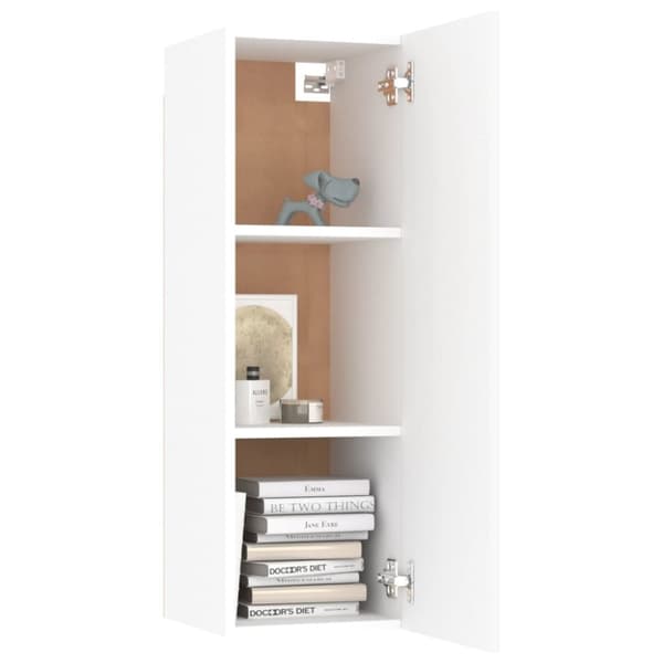 TV-møbler - Living tv-skab 30,5x30x90 cm konstrueret træ hvid