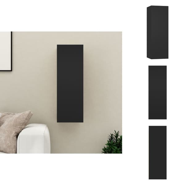 TV-møbler - Living tv-bord 30,5x30x90 cm konstrueret træ sort