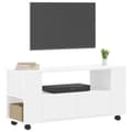 Miniatyrbillede 4 af 11: TV-møbler - Living tv-bord 102x34,5x43 cm konstrueret træ hvid