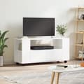 Miniatyrbillede 2 af 11: TV-møbler - Living tv-bord 102x34,5x43 cm konstrueret træ hvid