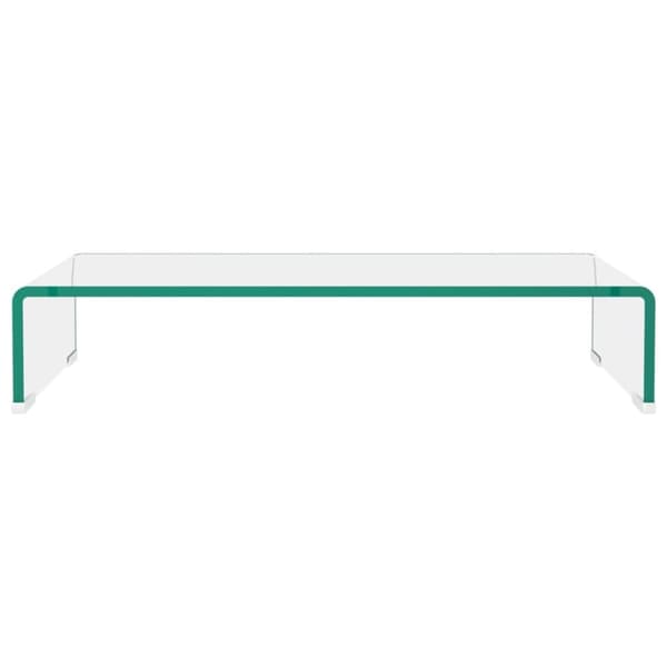 TV-møbler - Living TV-bord/monitorstander klar glas 60x25x11 cm