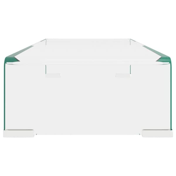 TV-møbler - Living TV-bord/monitorstander klar glas 60x25x11 cm