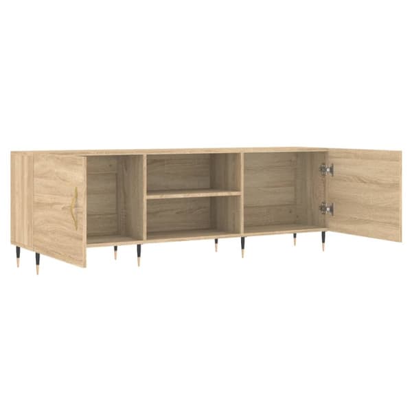 TV-møbler - Living tv-bord 150x30x50 cm konstrueret træ sonoma-eg