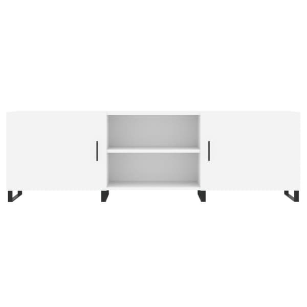 TV-møbler - Living tv-bord 150x30x50 cm konstrueret træ hvid