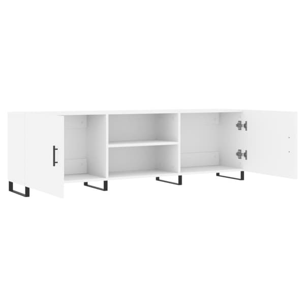 TV-møbler - Living tv-bord 150x30x50 cm konstrueret træ hvid