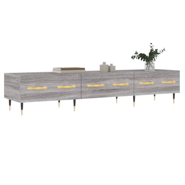 TV-bänkar - Living Tv-bänk grå sonoma 150x36x30 cm konstruerat trä