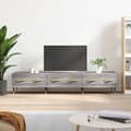 Miniatyrbild 2 av 11: TV-bänkar - Living Tv-bänk grå sonoma 150x36x30 cm konstruerat trä
