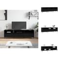 Miniatyrbild 1 av 11: TV-bänkar - Living Tv-bänk svart 150x30x44,5 cm konstruerat trä
