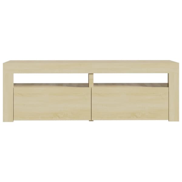 TV-bänk med LED-belysning sonomaek 120x35x40 cm - Tv-bänk - Tv-bänkar - Home & Living