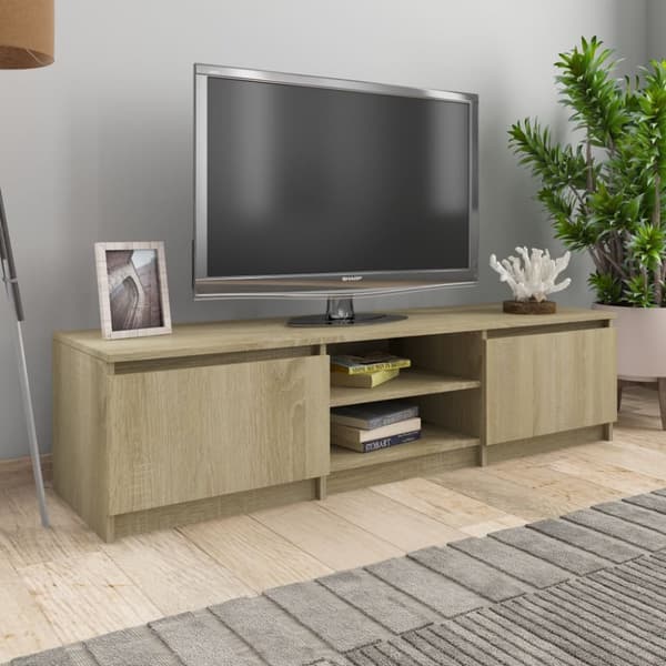 TV-taso Sonoma-tammi 140x40x35,5 cm tekninen puu - TV-taso - TV-tasot - Home & Living