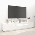 Pikkukuva 6 / 11: TV-taso LED-valoilla valkoinen 200x35x40 cm - TV-taso - TV-tasot - Home & Living