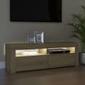 Pikkukuva 5 / 11: TV-taso LED-valoilla Sonoma-tammi 120x35x40 cm - TV-taso - TV-tasot - Home & Living