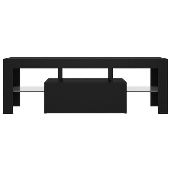 TV-bänk med LED-belysning svart 120x35x40 cm - Tv-bänk - Tv-bänkar - Home & Living