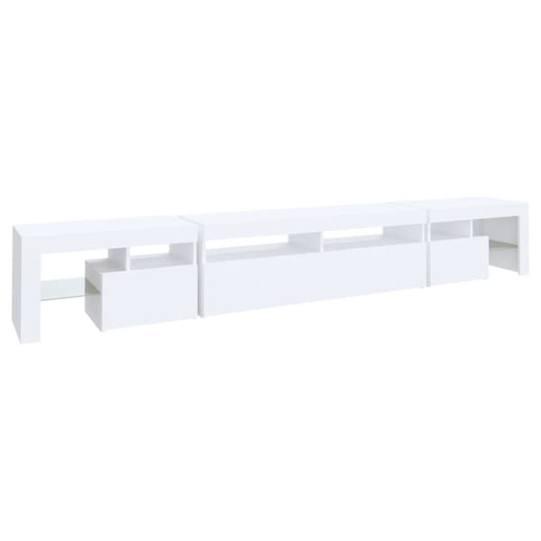 TV-taso LED-valoilla valkoinen 260x36,5x40 cm - TV-taso - TV-taso - Home & Living