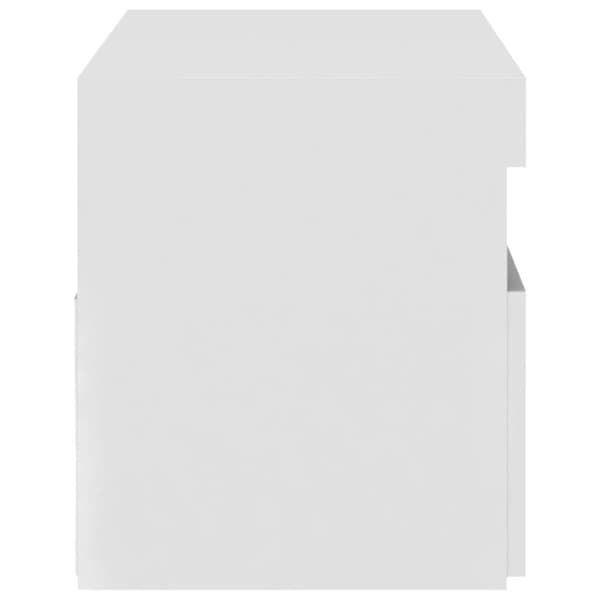 Tv-bord med LED-lys 75x35x40 cm hvid højglans - Tv-skab - Tv-skabe - Home & Living