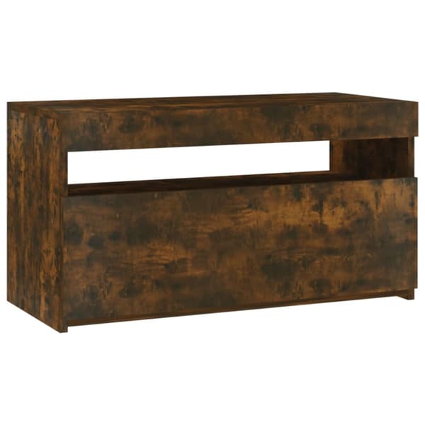 TV-taso LED-valoilla savutammi 75x35x40 cm - TV-taso - TV-taso - Home & Living