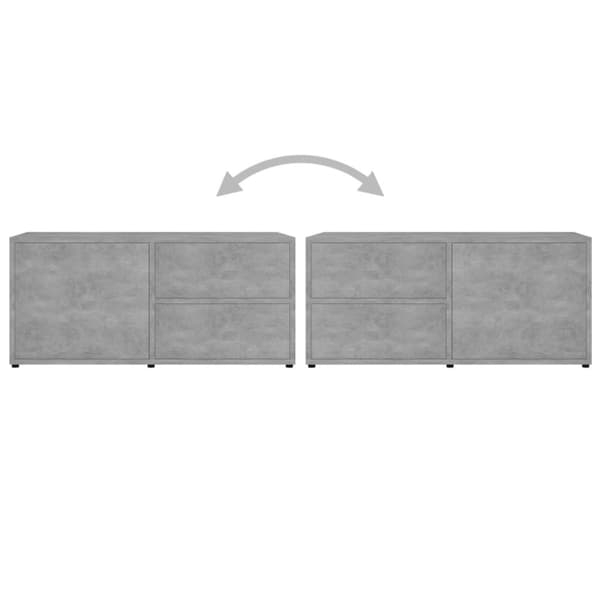 Tv-bord 80x34x36 cm konstrueret træ betongrå - Tv-bord - Tv-borde - Home & Living