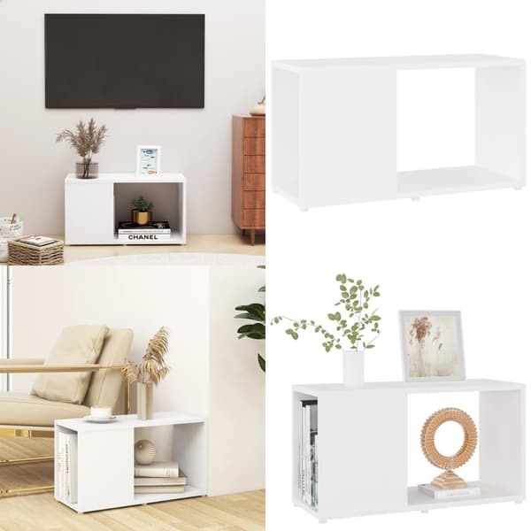 Tv-bord 60x24x32 cm konstrueret træ hvid - Tv-bord - Tv-borde - Home & Living