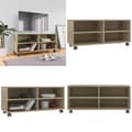 Miniatyrbillede 1 af 7: Tv-bord med hjul 90x35x35 cm konstrueret træ sonoma-eg - Tv-skab - Tv-skabe - Home & Living