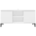 Miniatyrbillede 6 af 10: Tv-skab med metalben 103,5x35x50 cm hvid - Tv-skab - Tv-skabe - Home & Living