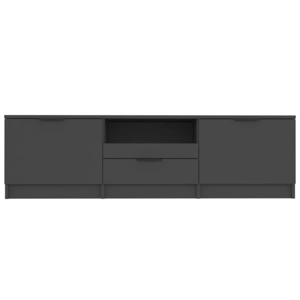 Tv-bänk svart 140x35x40 cm konstruerat trä - Tv-bänk - Tv-bänkar - Home & Living