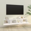 Miniatyrbillede 4 af 10: Væghængte tv-skabe 2 stk. 100x30x30 cm konstrueret træ hvid - Væghængt Tv-skab - Væghængte Tv-skabe - Home & Living