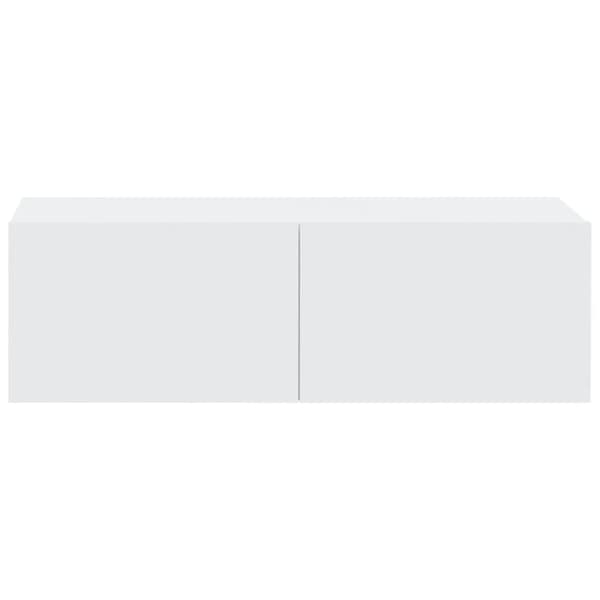 Væghængte tv-skabe 2 stk. 100x30x30 cm konstrueret træ hvid - Væghængt Tv-skab - Væghængte Tv-skabe - Home & Living