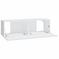 Miniatyrbillede 8 af 10: Væghængte tv-skabe 2 stk. 100x30x30 cm konstrueret træ hvid - Væghængt Tv-skab - Væghængte Tv-skabe - Home & Living