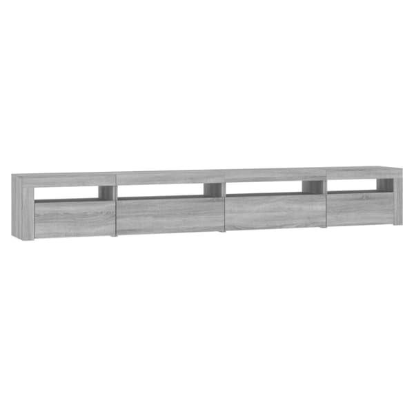 Tv-skab med LED-lys 270x35x40 cm Grå sonoma-eg - Tv-skab - Tv-skabe - Home & Living