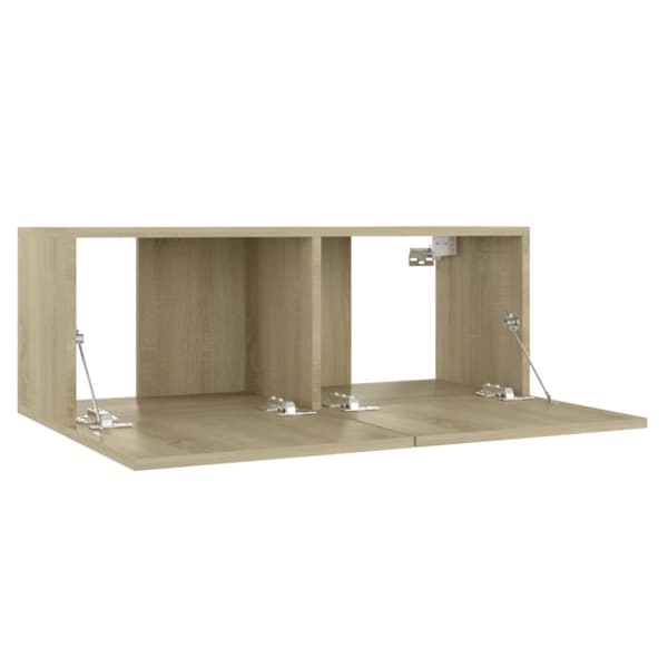Tv-bänk sonoma-ek 80x30x30 cm konstruerat trä - Tv-bänk - Tv-bänkar - Home & Living