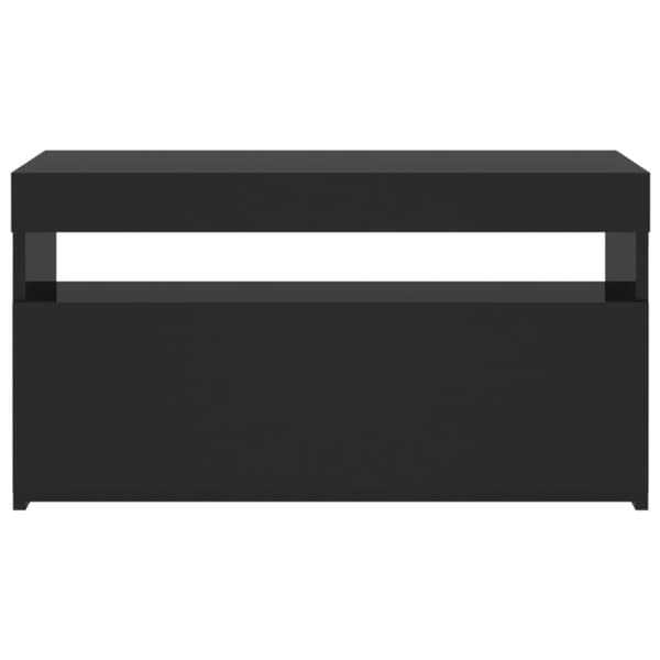 Tv-bänk med LED-belysning svart 75x35x40 cm - TV-bänk - TV-bänkar - Home & Living