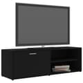 Pikkukuva 4 / 10: TV-taso musta 120x34x37 cm tekninen puu - TV-taso - TV-tasot - Home & Living