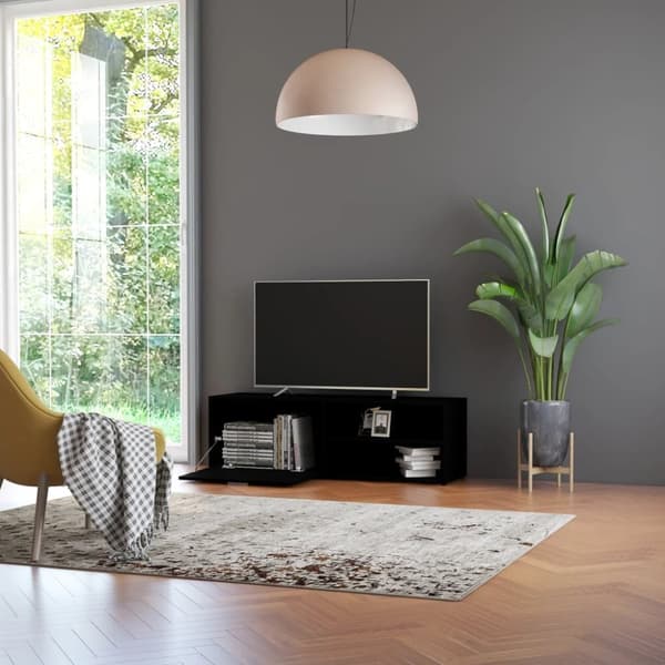 TV-taso musta 120x34x37 cm tekninen puu - TV-taso - TV-tasot - Home & Living