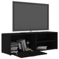 Pikkukuva 6 / 10: TV-taso musta 120x34x37 cm tekninen puu - TV-taso - TV-tasot - Home & Living