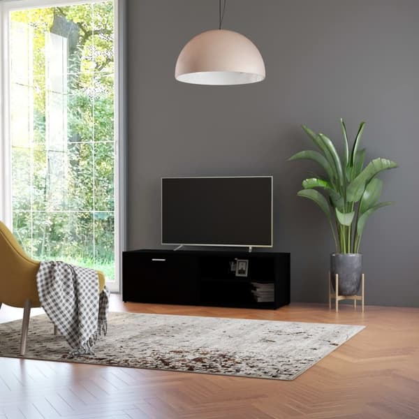 TV-taso musta 120x34x37 cm tekninen puu - TV-taso - TV-tasot - Home & Living