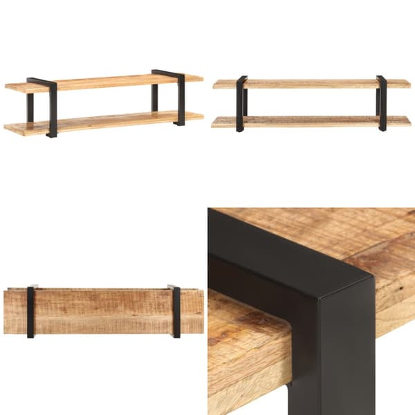 TV-bänk 160x40x40 cm massivt grovt mangoträ - TV-bänk - TV-bänkar - Home & Living
