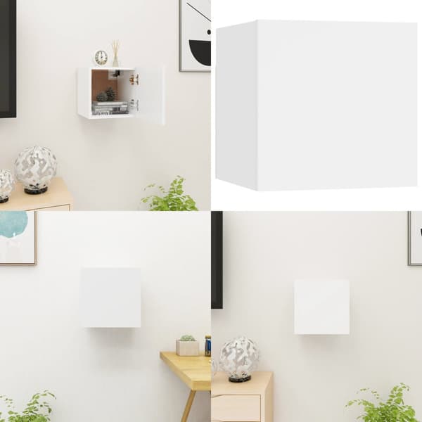 Væghængt tv-skab 30,5x30x30 cm hvid - Tv Skab - Tv Skabe - Home & Living