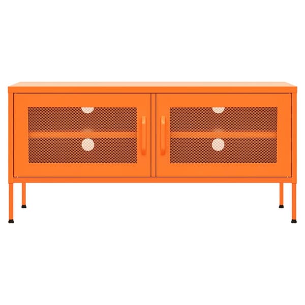 Tv-skab 105x35x50 cm stål Orange - Tv-skab - Tv-skabe - Home & Living
