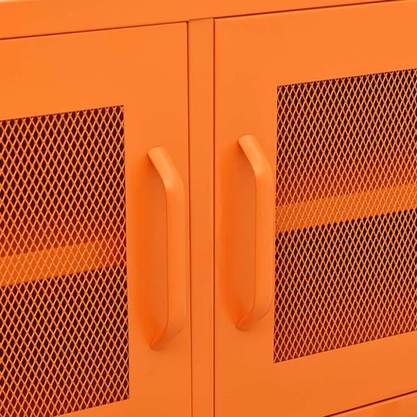 Tv-skab 105x35x50 cm stål Orange - Tv-skab - Tv-skabe - Home & Living