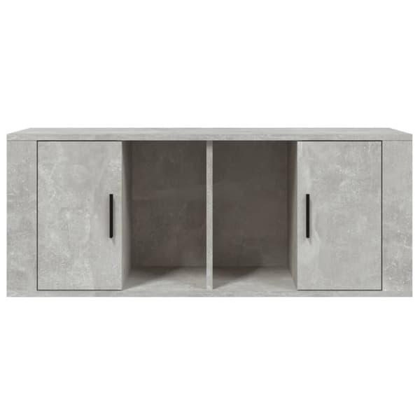 Tv-bänk betonggrå 100x35x40 cm konstruerat trä - TV-bänk - TV-bänkar - Home & Living