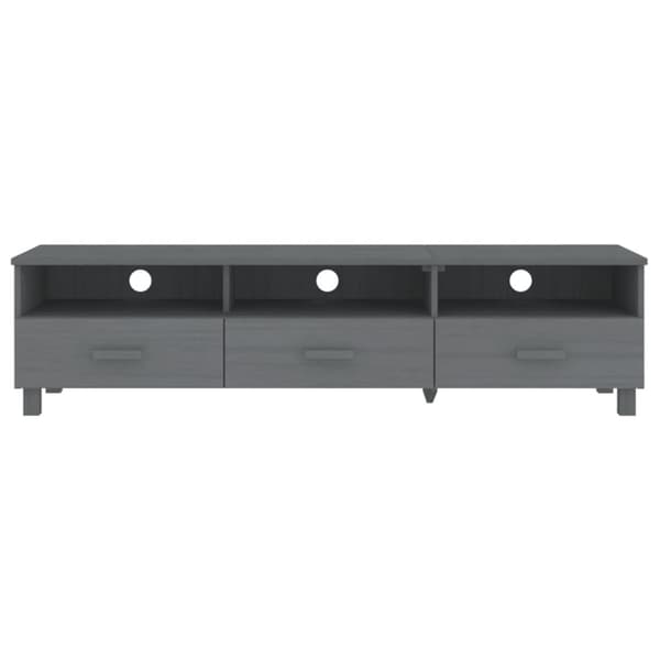 Tv-skab HAMAR 158x40x40 cm massivt fyrretræ mørkegrå - Tv-bord - Tv-borde - Home & Living