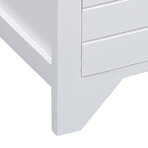 Tv-skab 108x30x40 cm massivt kejsertræ hvid - Tv-skab - Tv-skabe - Home & Living