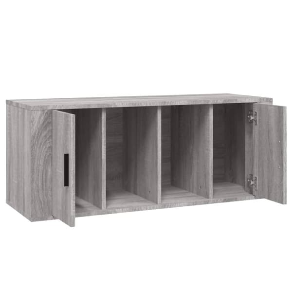 TV-bänk grå sonoma 100x35x40 cm konstruerat trä - TV-bänk - TV-bänkar - Home & Living