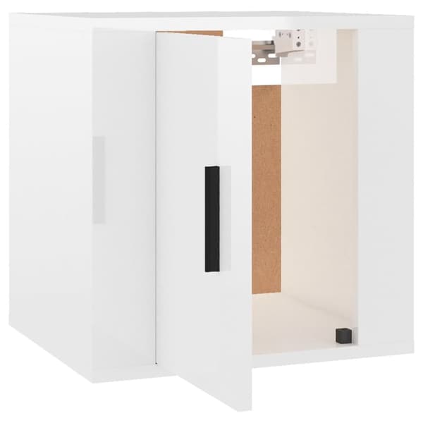 Väggmonterade tv-skåp 2 st vit högglans 40x34,5x40 cm - Tv-bänk - Tv-bänkar - Home & Living