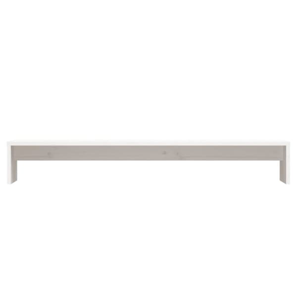 Näyttöteline valkoinen 100x27x15 cm täysi mänty - Näyttöteline - Näyttötelineet - Home & Living