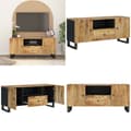 Pikkukuva 1 / 11: TV-taso 105x33,5x46 cm täysi mangopuu ja tekninen puu - Tv Taso - Puinen Tv Taso - Home & Living