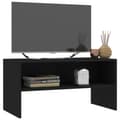 Miniatyrbild 4 av 7: Tv-bänk svart 80x40x40 cm konstruerat trä - Tvbänk - Tvbänkar - Home & Living