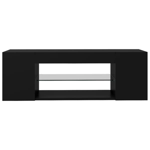 Tv-bord med LED-lys 90x39x30 cm sort - Tv-skab - Tv-skabe - Home & Living
