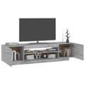 Miniatyrbild 7 av 11: TV-bänk med LED-belysning grå sonoma 160x35x40 cm - TV-bänk - TV-bänkar - Home & Living